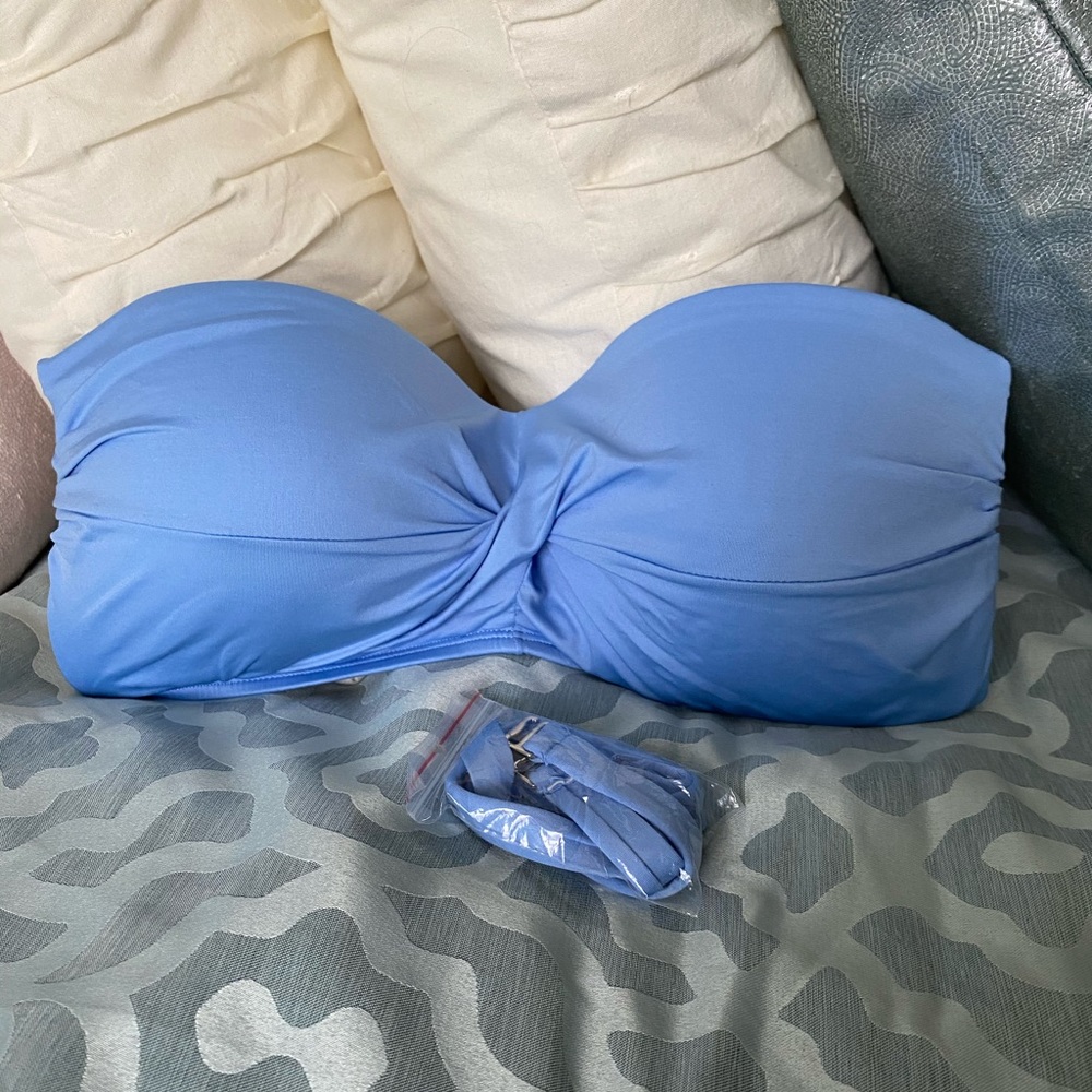 Kona Sol (Target) Periwinkle Blue Bandeau Swim Top